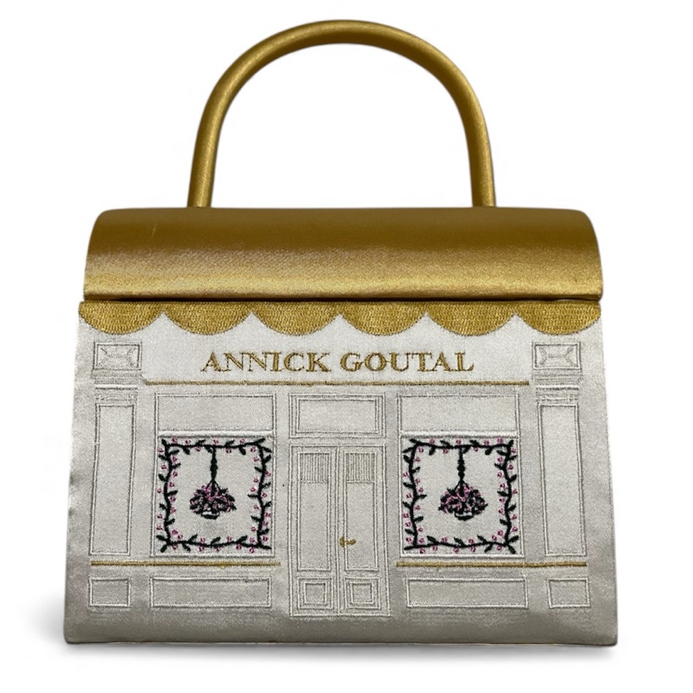 A Rare, Limited Edition Annick Goutal Paris Satin Box Evening Bag